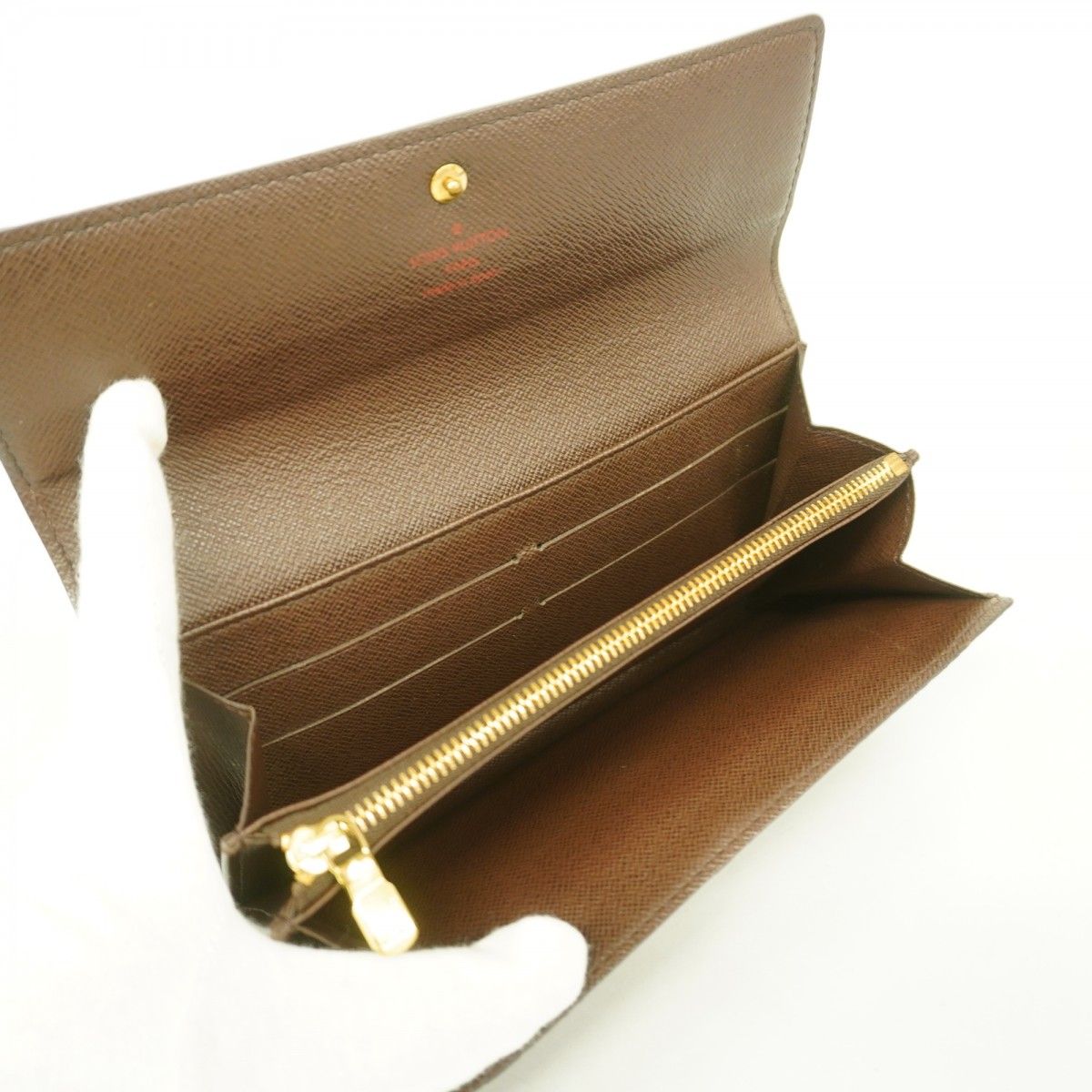 5od4188】ルイヴィトン 長財布 ダミエ ポシェットポルトモネクレディ