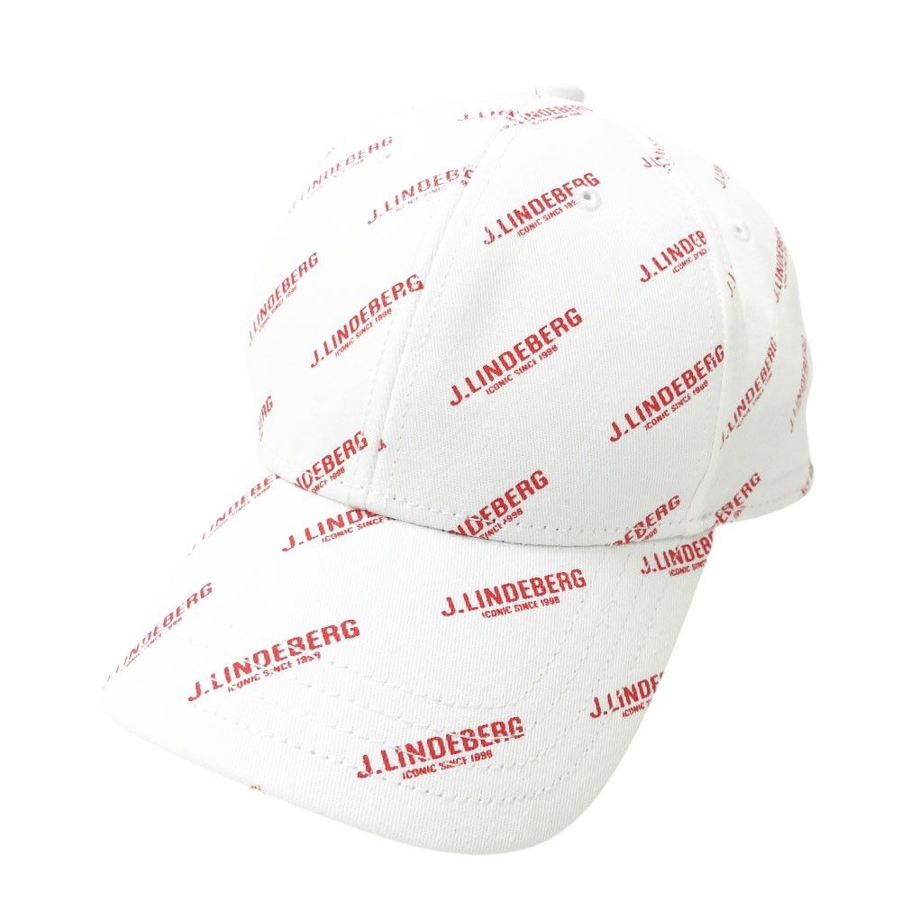 J.LINDEBERG ジェイリンドバーグ  キャップ ロゴ柄 ホワイト系 ONE SIZE [240101552093] ゴルフウェア ストスト