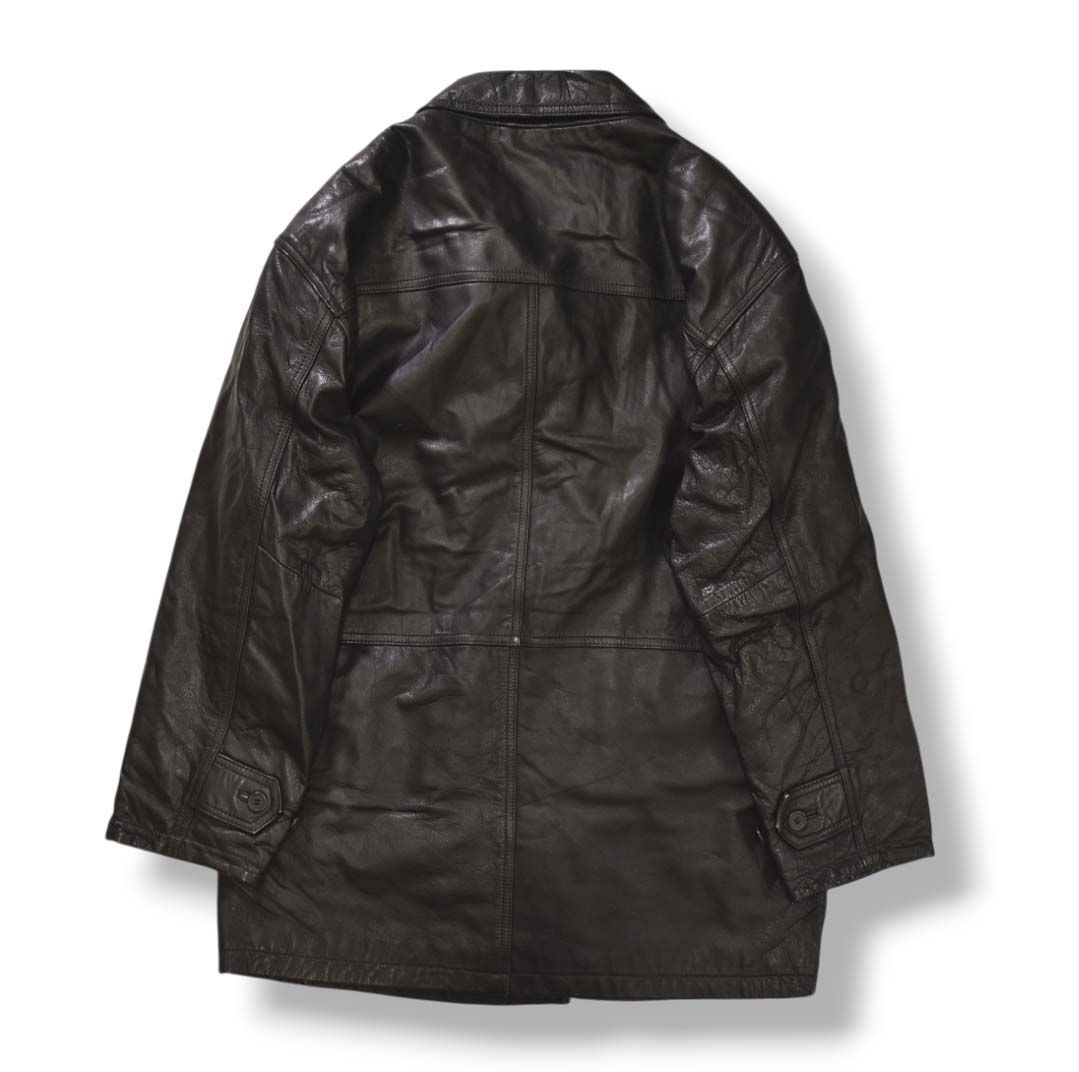 牛革 中綿入り レザージャケット レザーコート カウレザー 90s HIPHOP 90sヴィンテージ レインボー コレクション Rainbow Collection 牛革