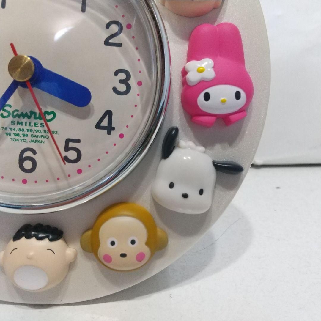 サンリオ キャラクターズ レリーフクロック置き時計 美品サンリオ キャラクター レリーフクロック 置時計 1999年 非売品