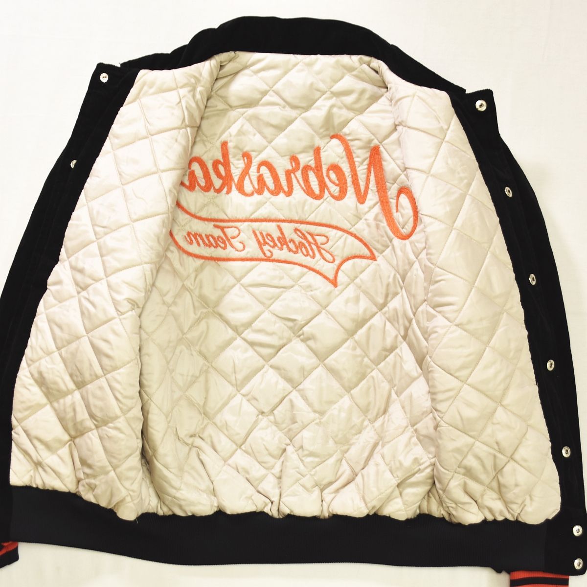 美品】 unknown 太畝 コーデュロイ スタジャン Nebraska Hockey Team