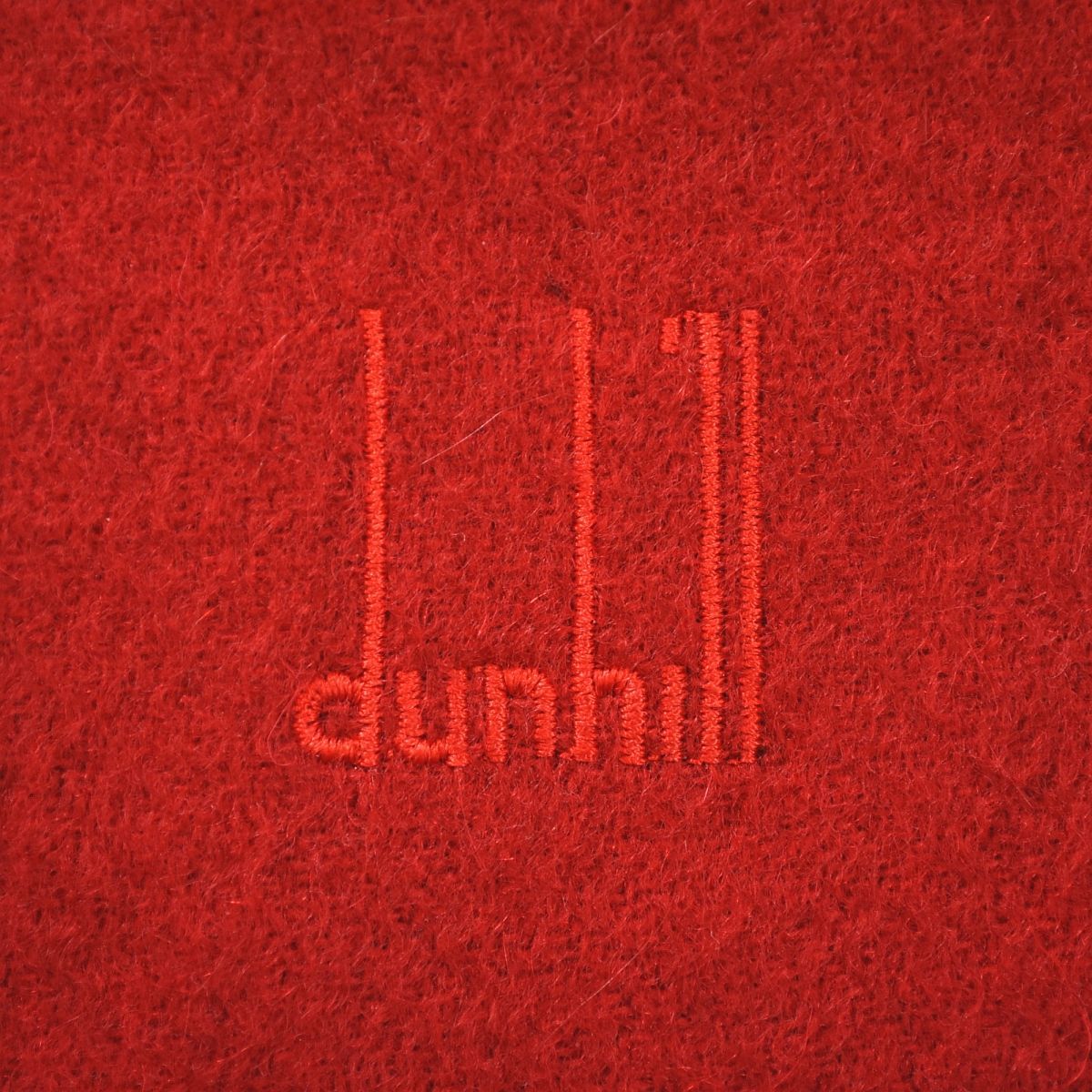上質】 スコットランド製 ダンヒル dunhill 刺繍ロゴ カシミヤ100