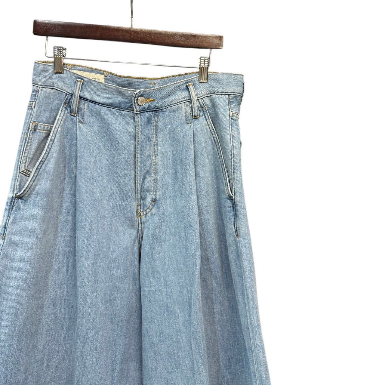 DRIES VAN NOTEN ドリスヴァンノッテン タックワイドデニムパンツ 30