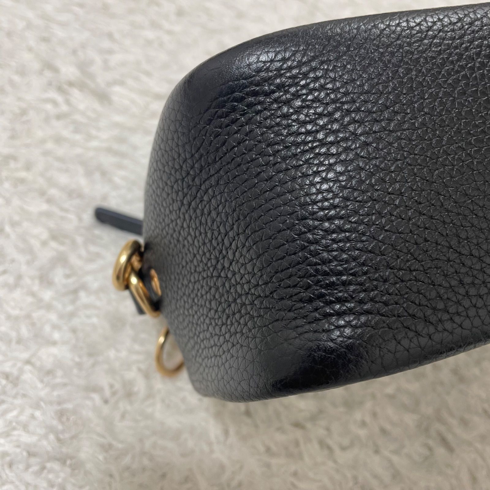 トリーバーチ ペリーボンベ ショルダーバッグ 黒 ゴールド金具 2way