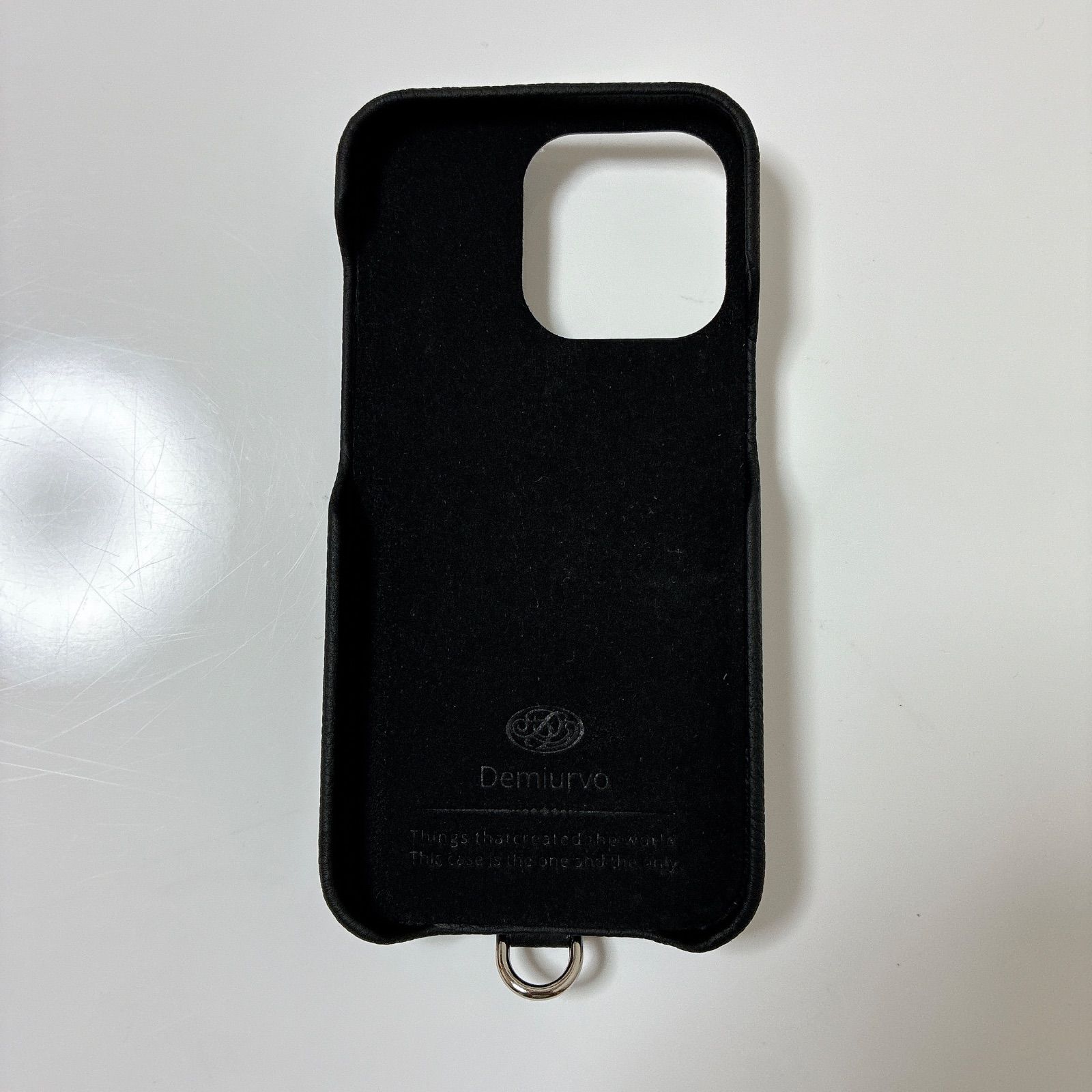 【新品未使用】DEMIU ブラックスタッズiPhone13PRO デミウルーボ iPhone13PRO】新品DEMIUデミュウdemiurvoデミウルーボiPhoneケース