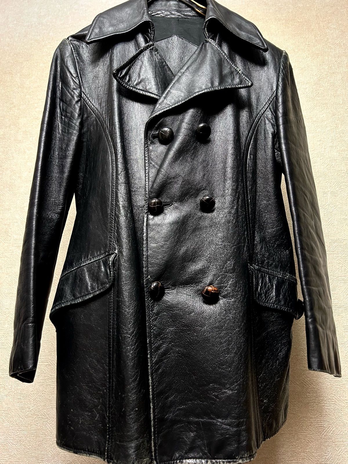 ヴィンテージ加工 70'S 本革UKシングル ビンテージの人気アイテム