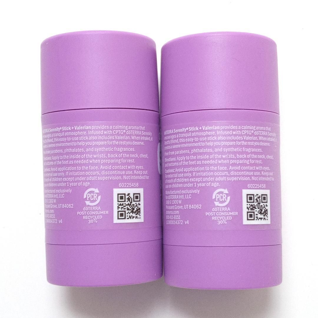 【値下げ】ドテラ ゼラニウム ＋ セレニティー 2本セット 正規品 新品未使用 2本セット】doTERRA ドテラ セレニティスティック+バレリアン 新品 30g