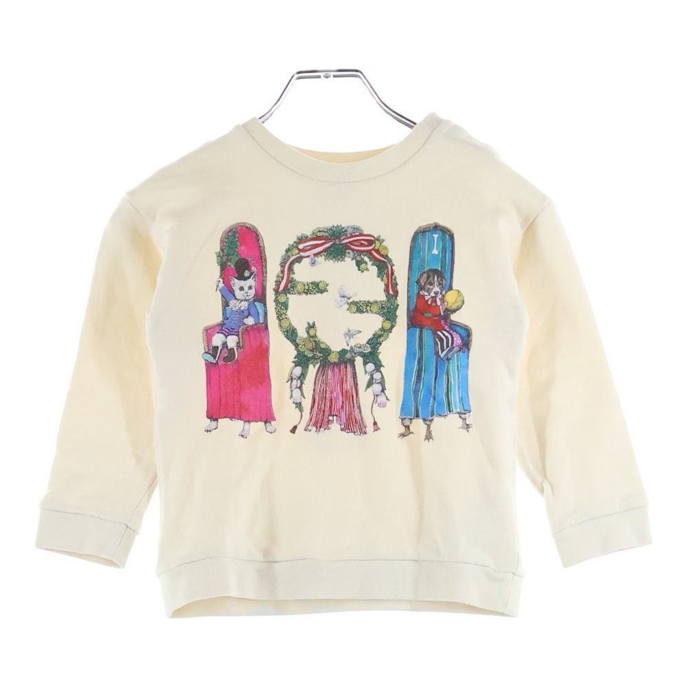 GUCCI (グッチ) ×ヒグチユウコ アニマル ロゴプリント クルーネック