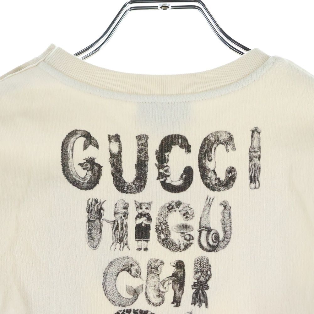 GUCCI (グッチ) ×ヒグチユウコ アニマル ロゴプリント クルーネック
