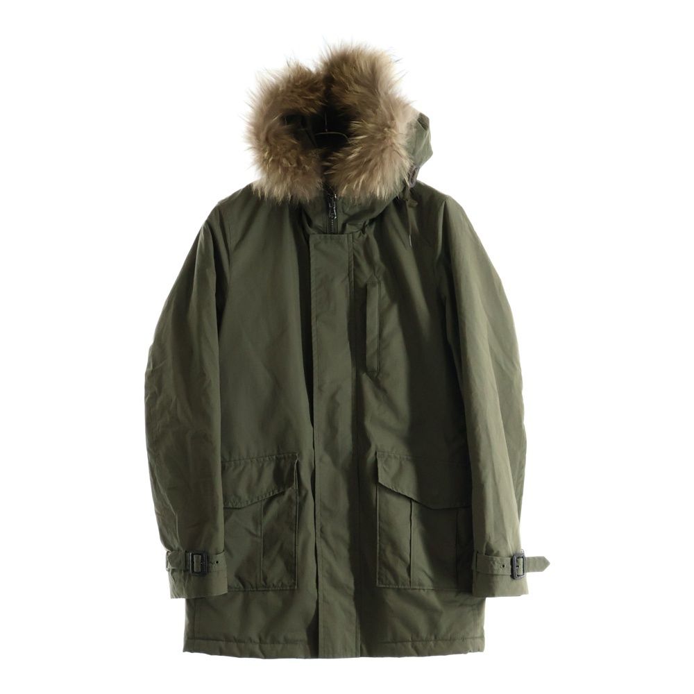 LOUNGE LIZARD (ラウンジリザード) ファーフーデッド パファー モッズコート カーキ