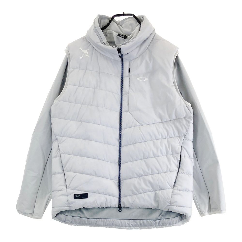 サイズ：XL OAKLEY オークリー 2WAY 中綿ジャケット グレー系