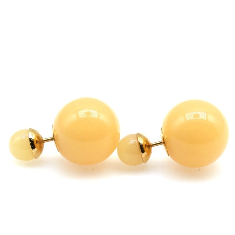 Christian Dior (クリスチャンディオール) トライバル ストーン ピアス