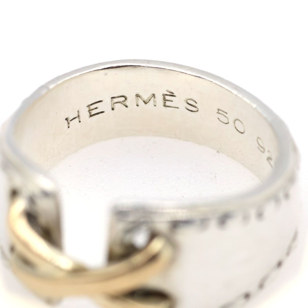 HERMES (エルメス) メキシコリング 指輪 シルバー SV925/K18YG - メルカリ