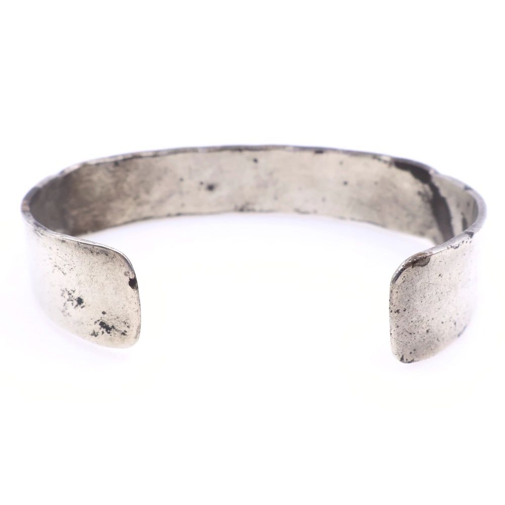 INDIAN JEWELRY インディアンジュエリー ナバホ族 Mary Bill メアリービル スタンプワーク バングル ブレスレット シルバー