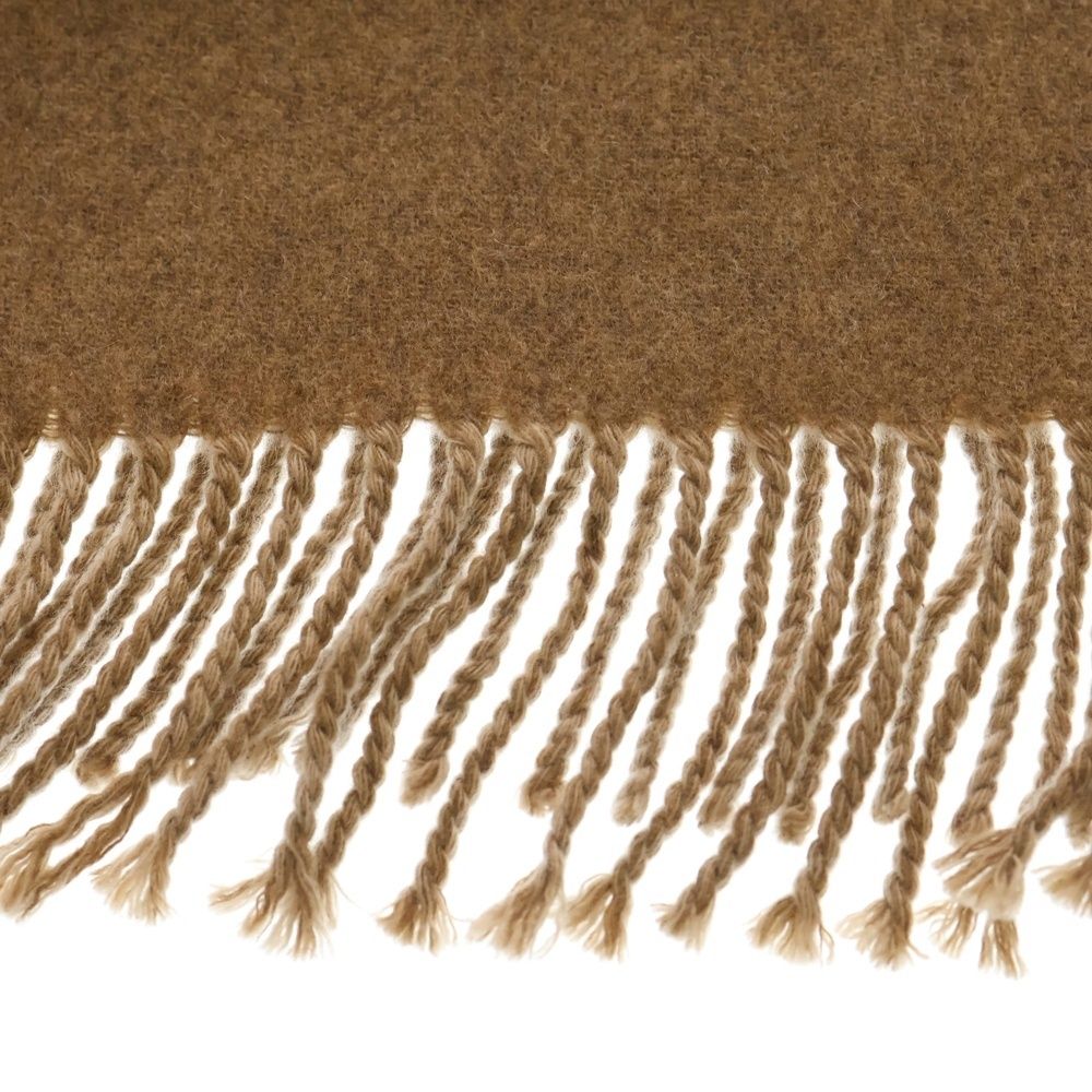 HERMES (エルメス) レクトヴェルソ マロン グラッセ ロゴ刺繍 カシミヤ