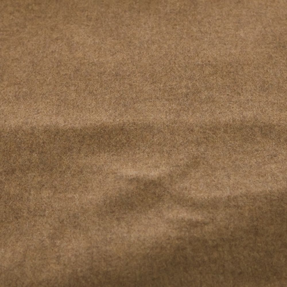 HERMES エルメス レクトヴェルソ マロン グラッセ ロゴ刺繍 カシミヤ フリンジマフラー ベージュ