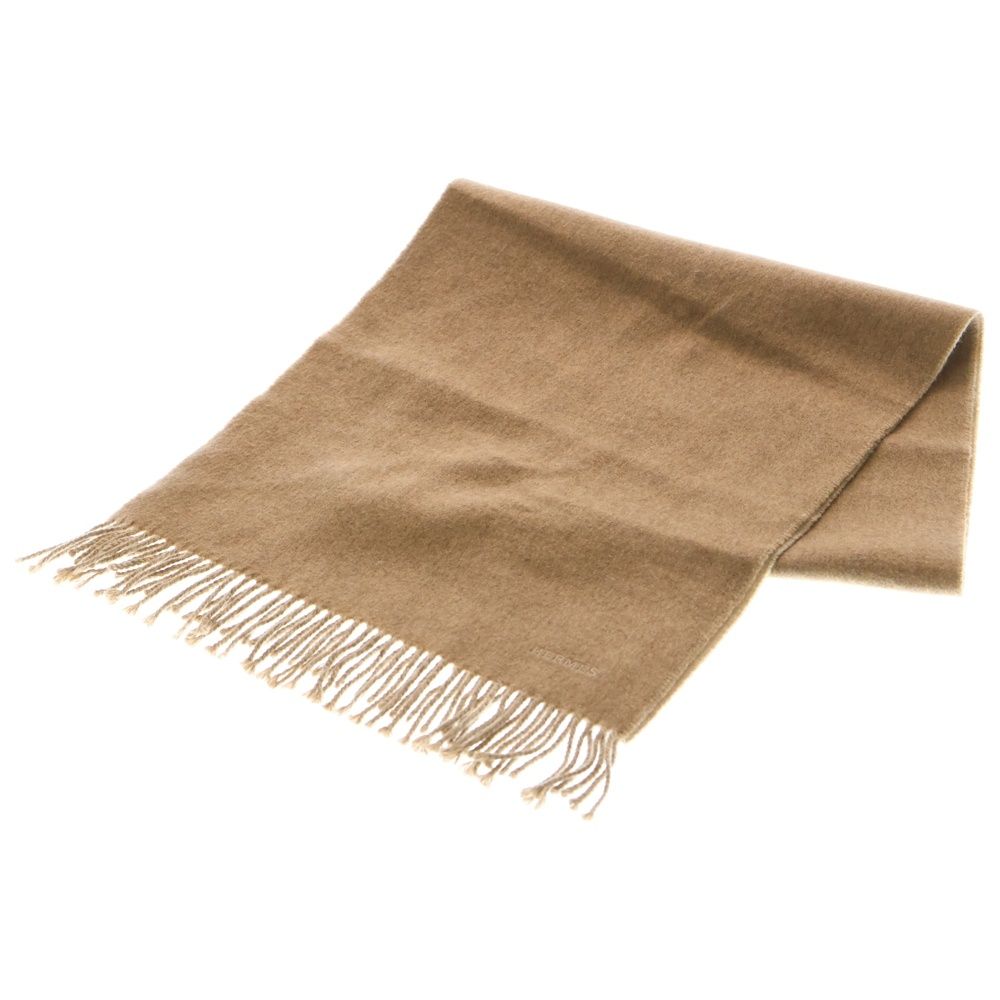 HERMES (エルメス) レクトヴェルソ マロン グラッセ ロゴ刺繍 カシミヤ