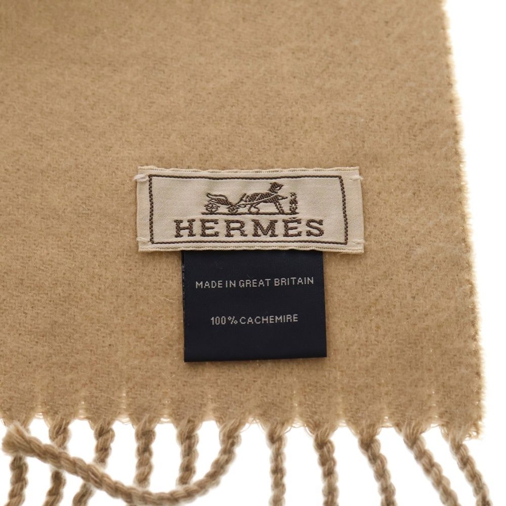 HERMES (エルメス) レクトヴェルソ マロン グラッセ ロゴ刺繍 カシミヤ