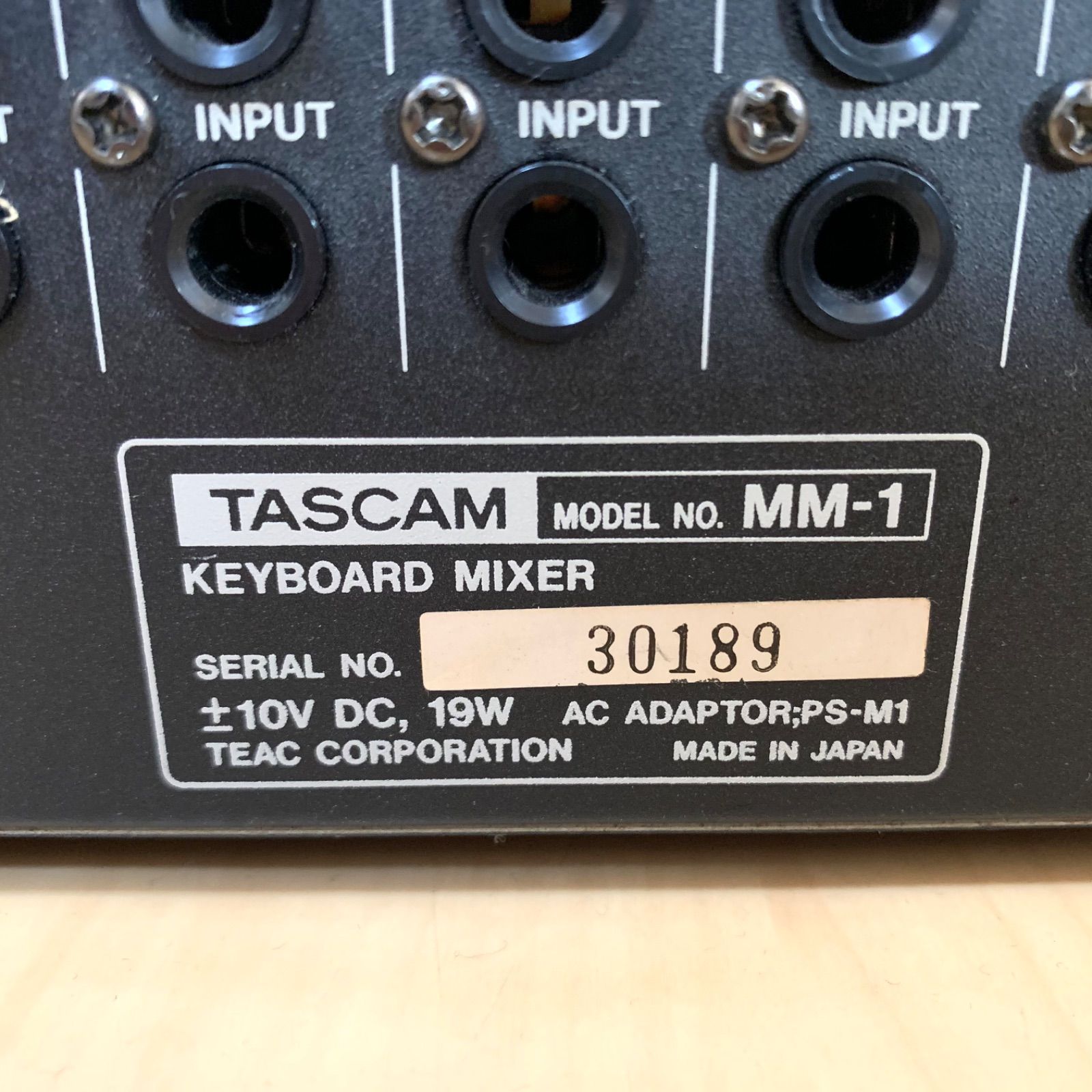 比較的美品、動作品】TASCAM MM-1 キーボードミキサー アナログ