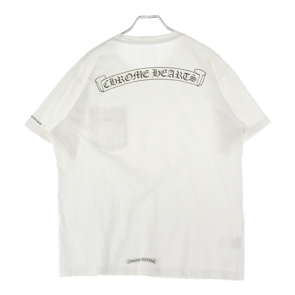 CHROME HEARTS (クロムハーツ) バックスクロールラベルプリント クルー