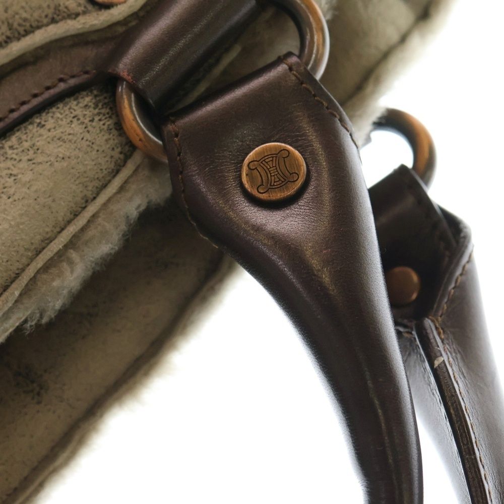 CELINE (セリーヌ) ブギーバッグ ハンドバッグ ブラウン×ベージュ