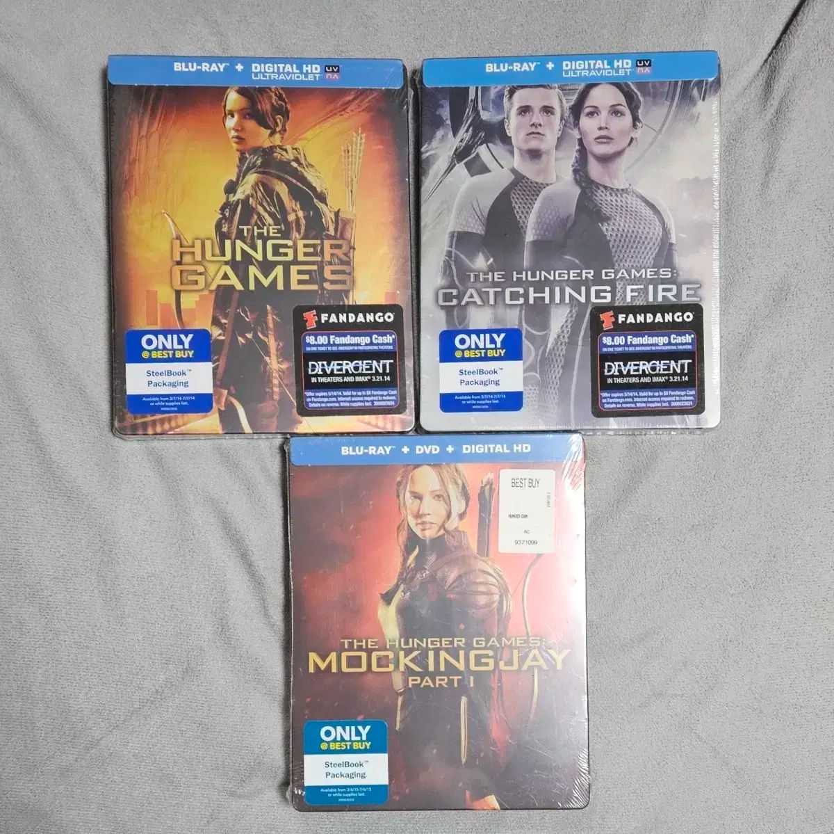 ハンガー ゲーム 1 2 3 ー ブルーレイ Blu-ray スチールブック