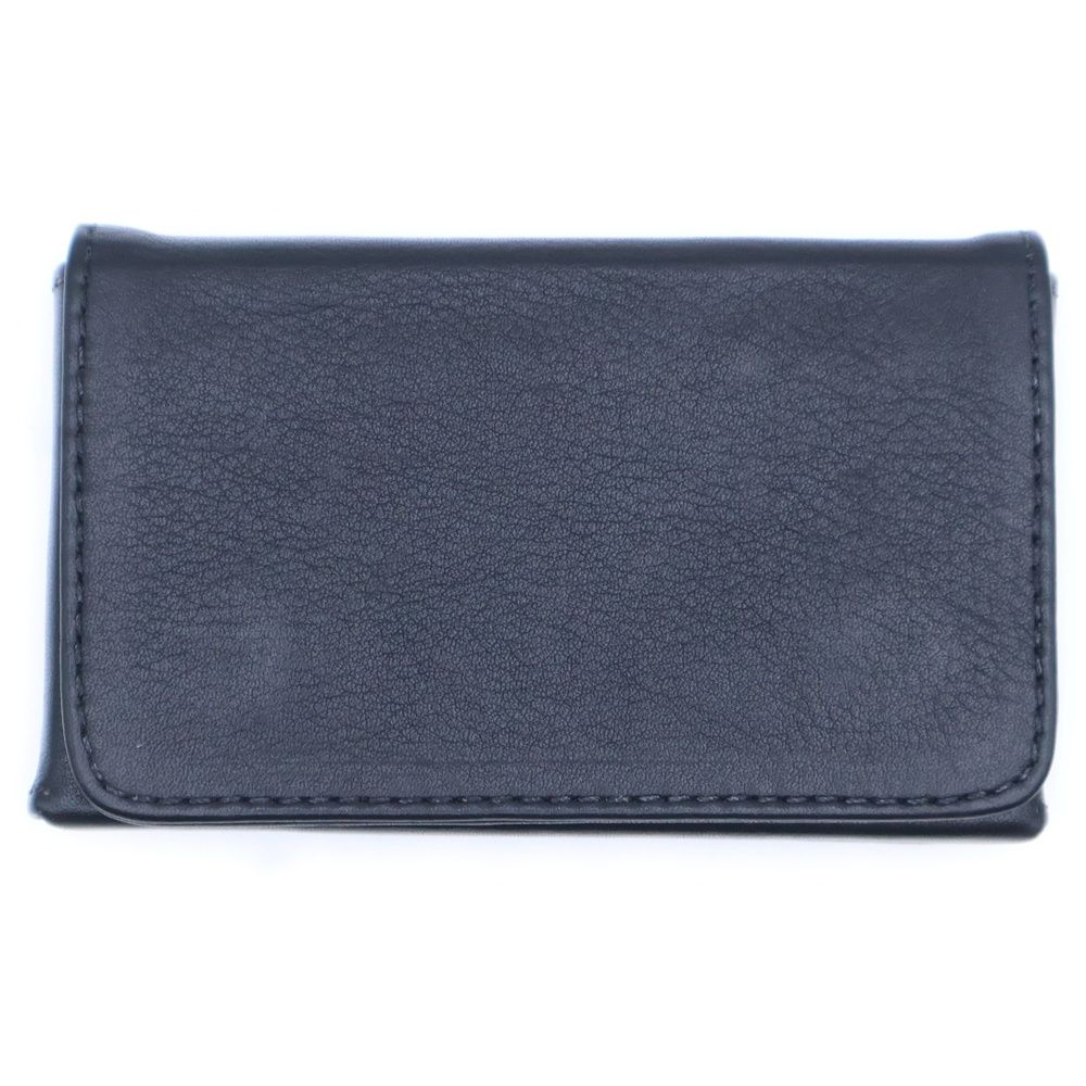 CHROME HEARTS (クロムハーツ) CARD CASE スクロールラベル レザー