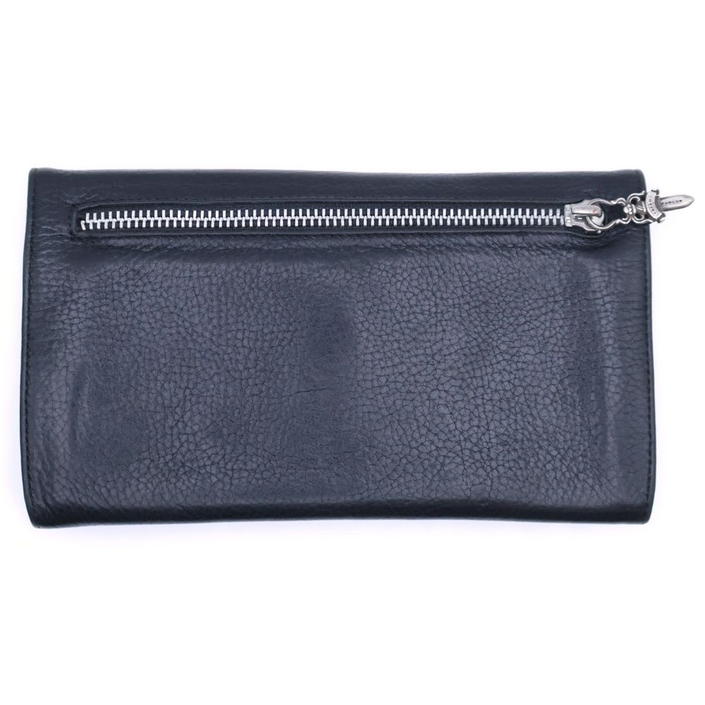 CHROME HEARTS (クロムハーツ) LONG WALLET グリーシー クロスボタン