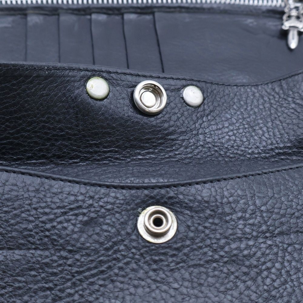 CHROME HEARTS (クロムハーツ) LONG WALLET グリーシー クロスボタン