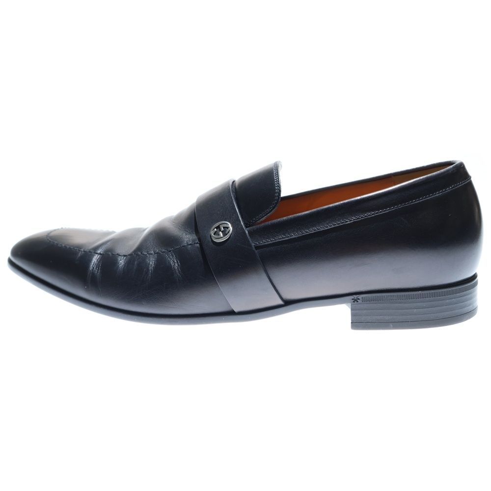 GUCCI (グッチ) Leather GG Loafers GGロゴ インターロッキング