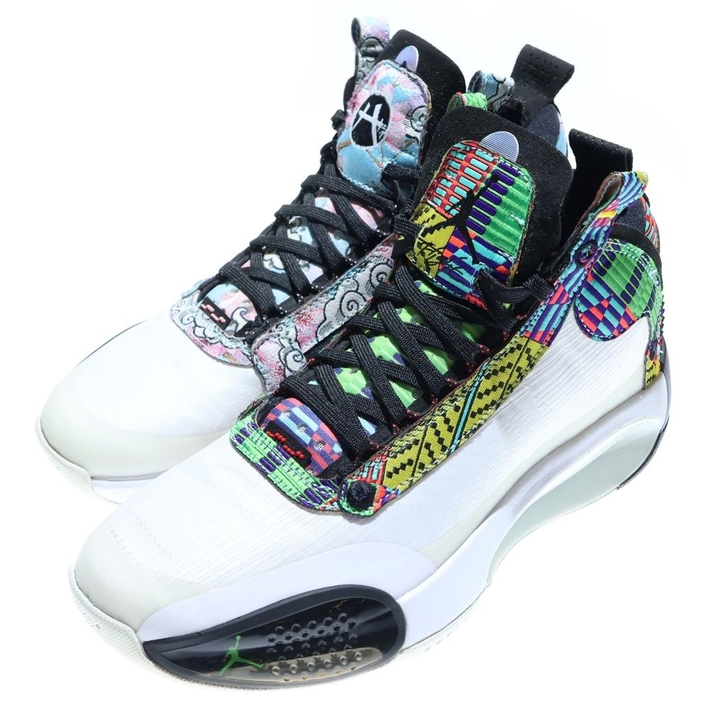 【新品】Air Jordan 34 ホワイト/マルチカラー Nike Air Jordan 34 PF 