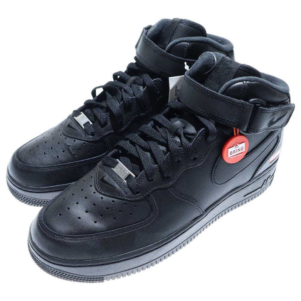 NIKE (ナイキ) ×SUPREME AIR FORCE 1 MID BLACK シュプリーム エア 