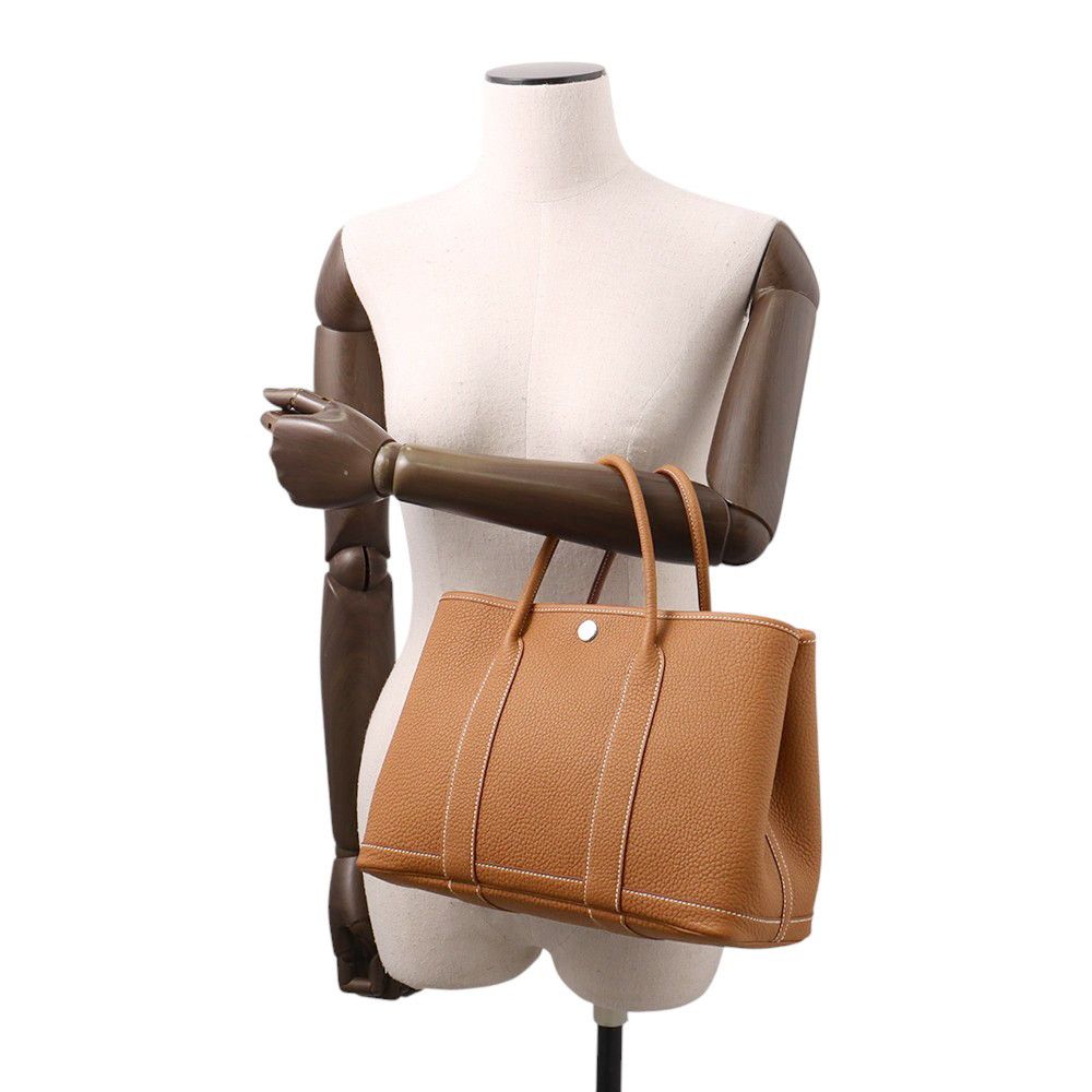 エルメス トートバッグ ガーデンパーティTPM ゴールド/シルバー金具