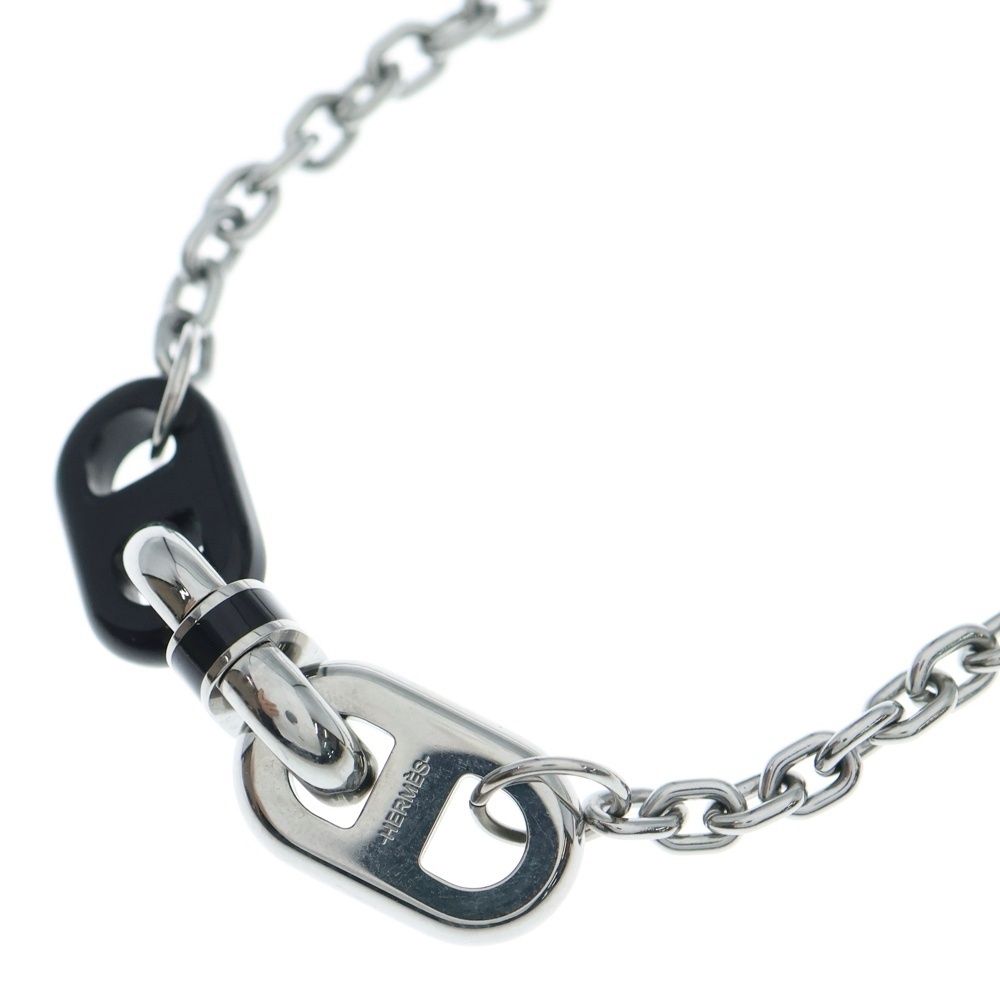 HERMES エルメス マイヨン ネックレス バッファロー エルメス マイヨン ネックレス バッファローホーン×メタル シルバー