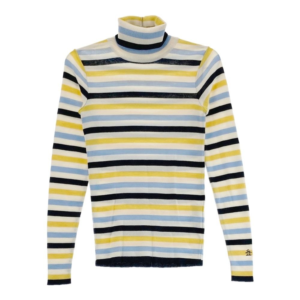 サイズ：M MUNSING WEAR マンシングウェア ウール混 半袖 ニット