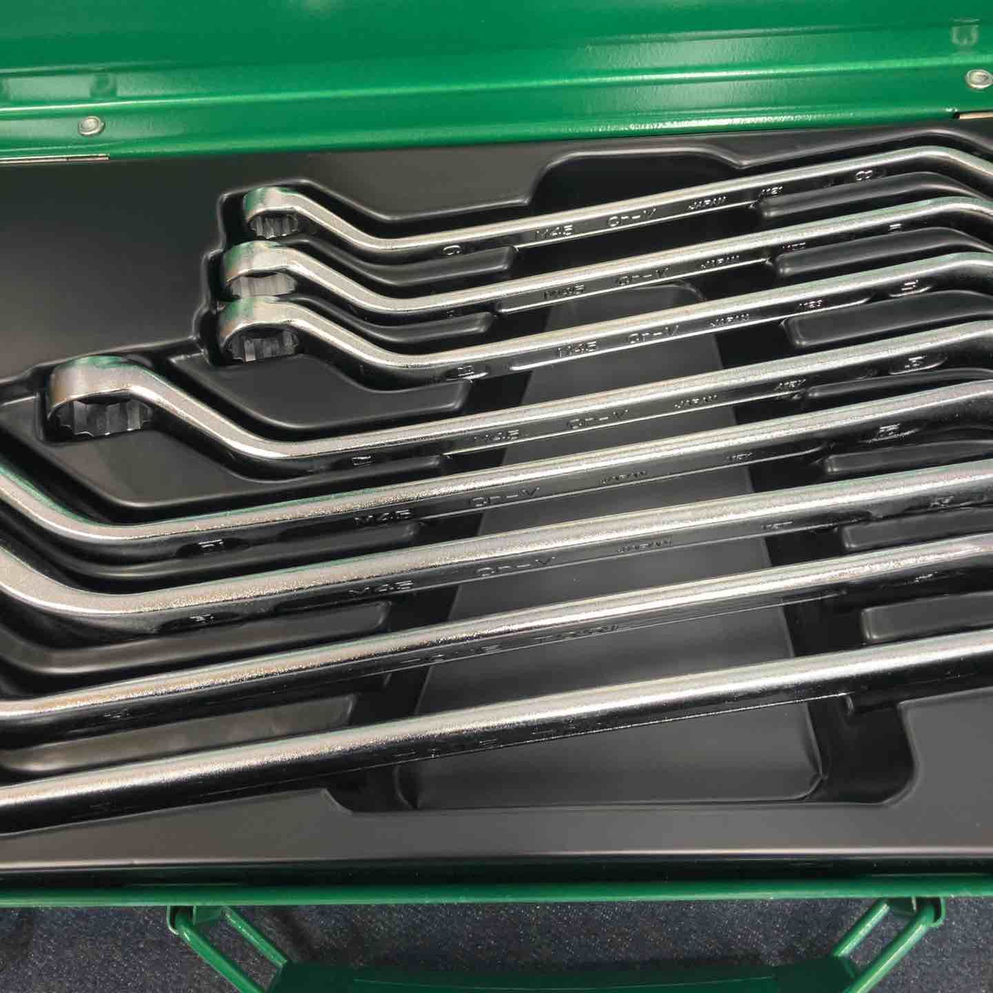  トネ TONE ロングめがねレンチセット 45° 2800 M 内容8点 シルバー メガネレンチ スパナ レンチ