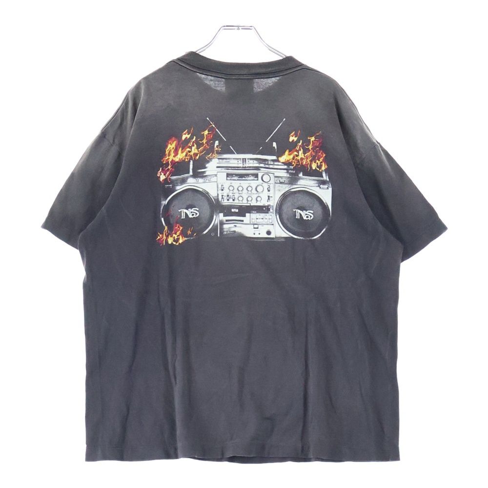 セントマイケル25AW新作NASコラボNAS SS TEE黒XL美品ナズTシャツ SAINT MICHAEL (セントマイケル) 25AW NAS SS TEE SM-HR1-0000-C20