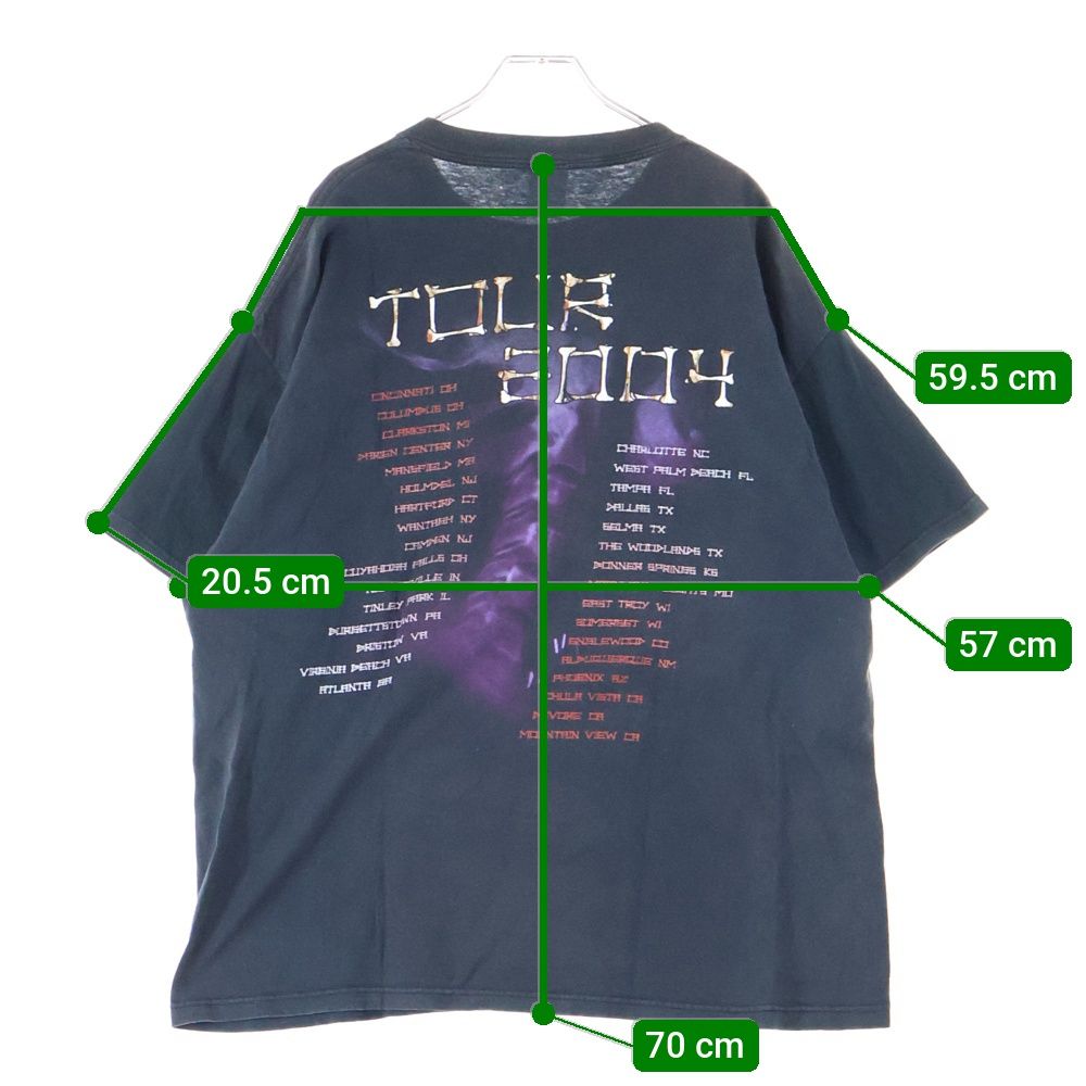 VINTAGE (ヴィンテージ) 00s KORN BONEHAND 2004 TOUR TEE DELTAボディ