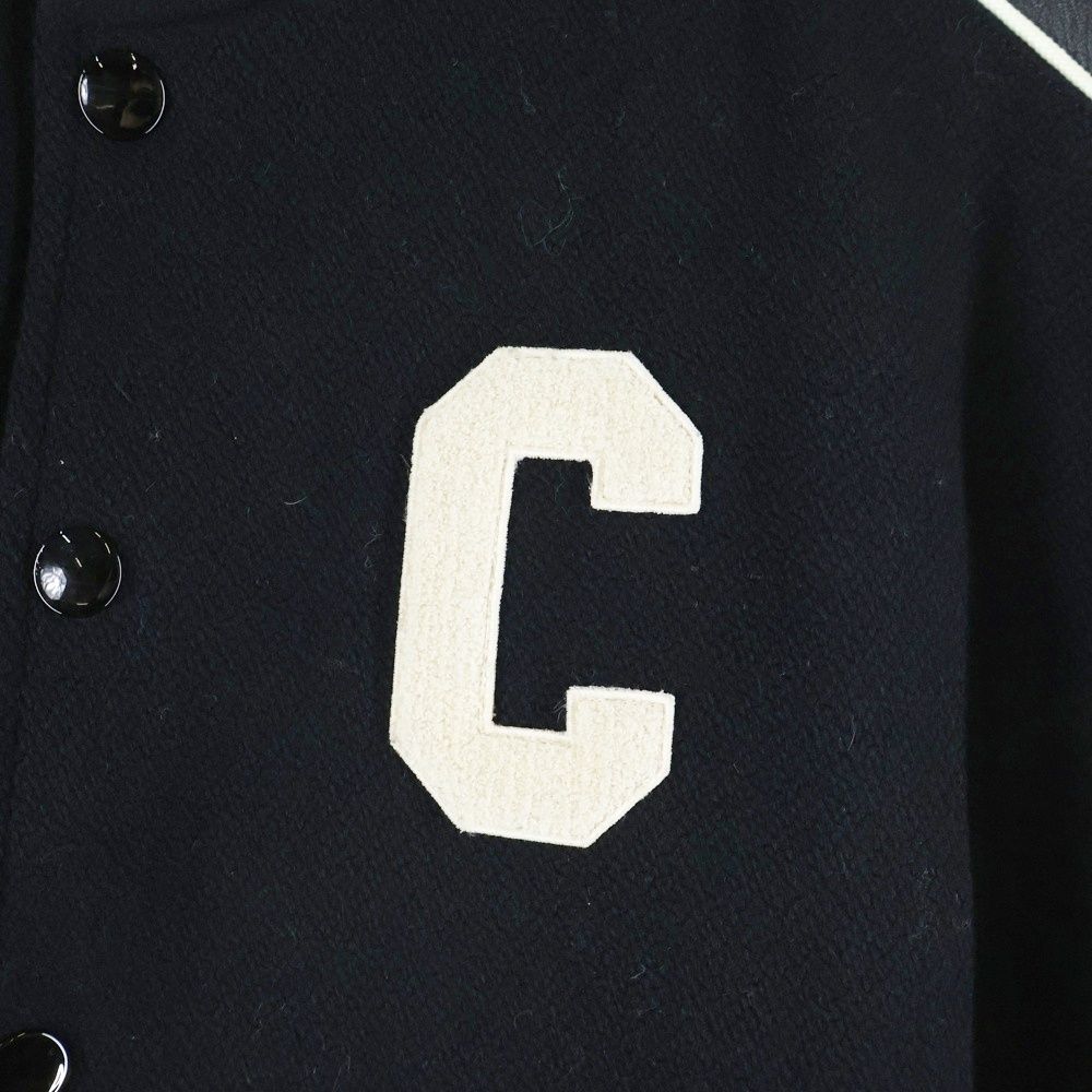 CELINE (セリーヌ) 22SS Classic Wool Teddy Jacket Cワッペンロゴ