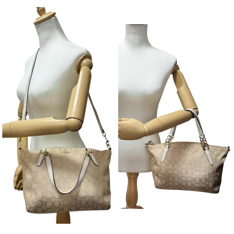 COACH コーチ☆ショルダーバッグ トートバッグ チャーム 斜め掛け 