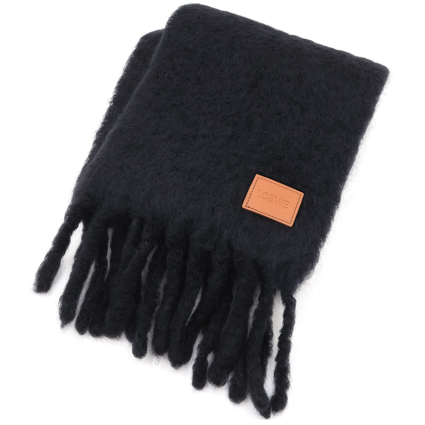 中古 美品 】LOEWE ロエベ マフラー アナグラム モヘヤ ウール