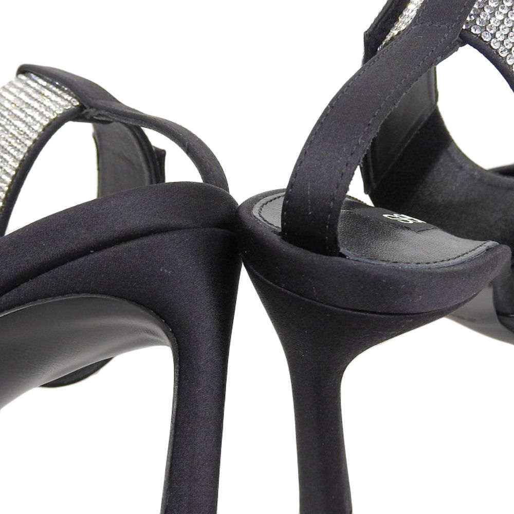 Sergio Rossi セルジオロッシ 未使用 Crystal-embellished satin pumps