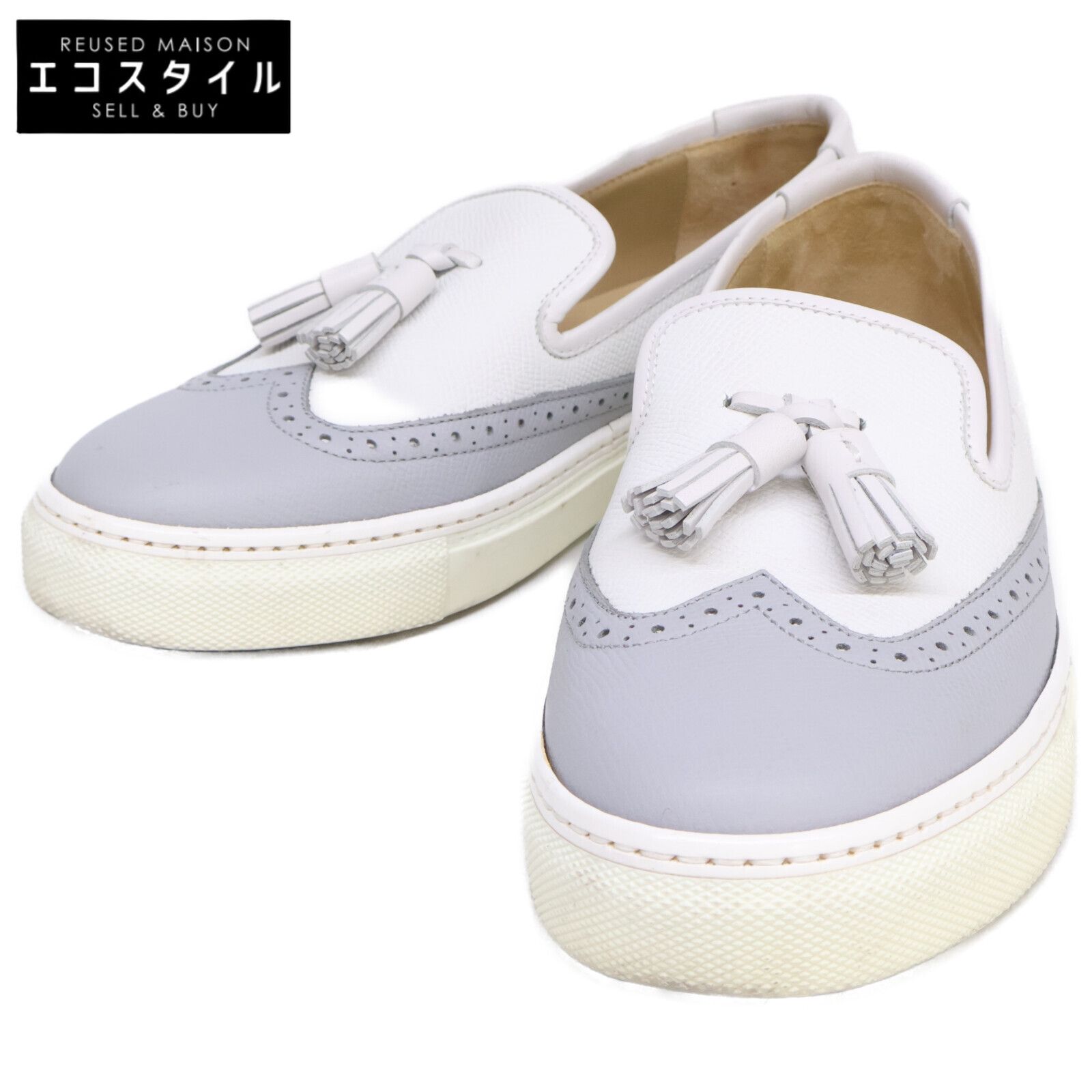 HERMES エルメス タッセル ウィングチップ スリッポン 36 - メルカリ