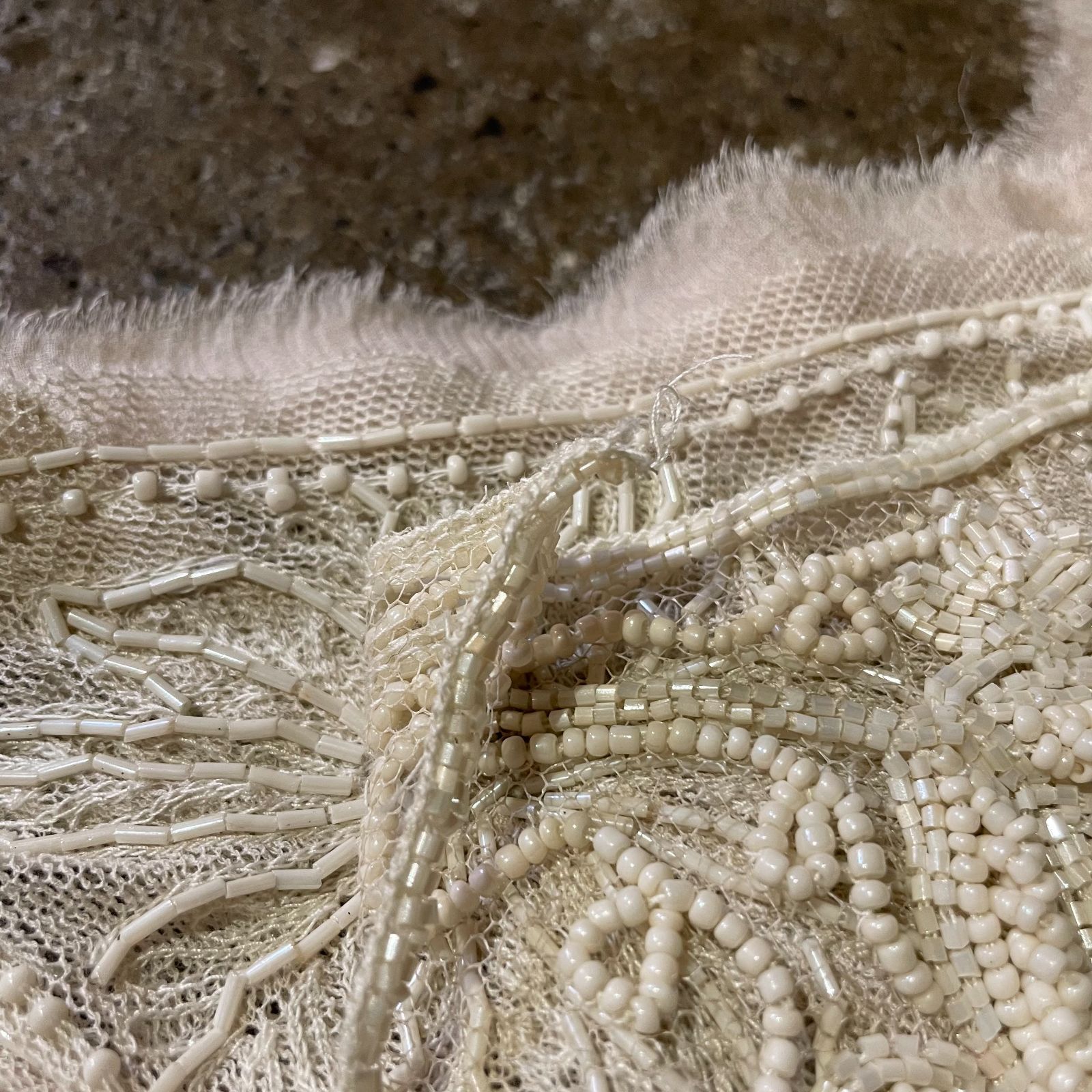 DRIES VAN NOTEN ビーズ 装飾 メッシュ ベスト ドリスヴァンノッテン