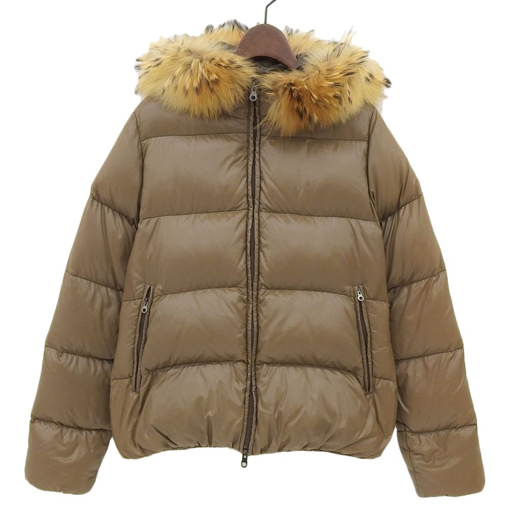 【美品】レア　DUVETICAデュベティカ 軽量ダウンジャケット42ベージュ DUVETICA デュベティカ 美品 ダウンジャケット レディース ベージュ 42