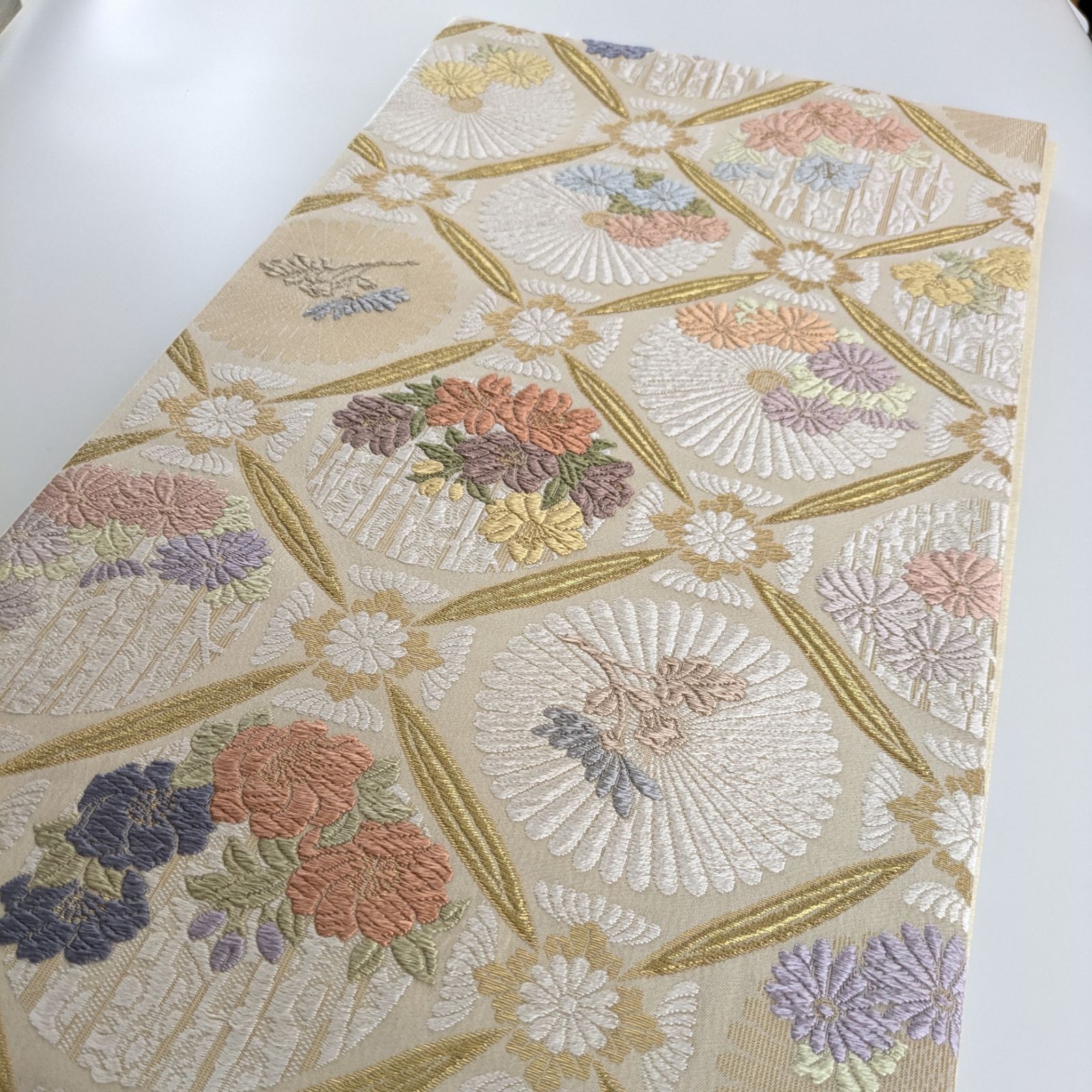 専用帯3755 ●丸勇謹製 高級 正絹 六通 袋帯 専用帯3755 ○丸勇謹製 高級 正絹 六通 袋帯 帯3755 ○丸勇謹製 高級