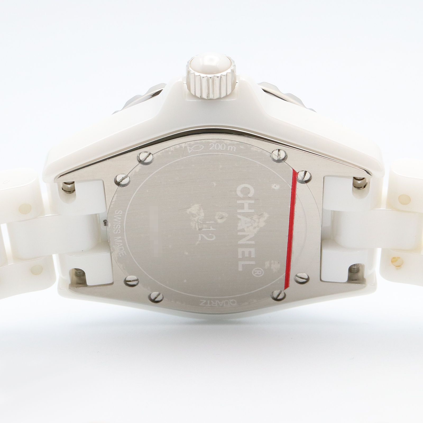 シャネル CHANEL 腕時計 J12 12Pダイヤ H1628 ホワイト セラミック