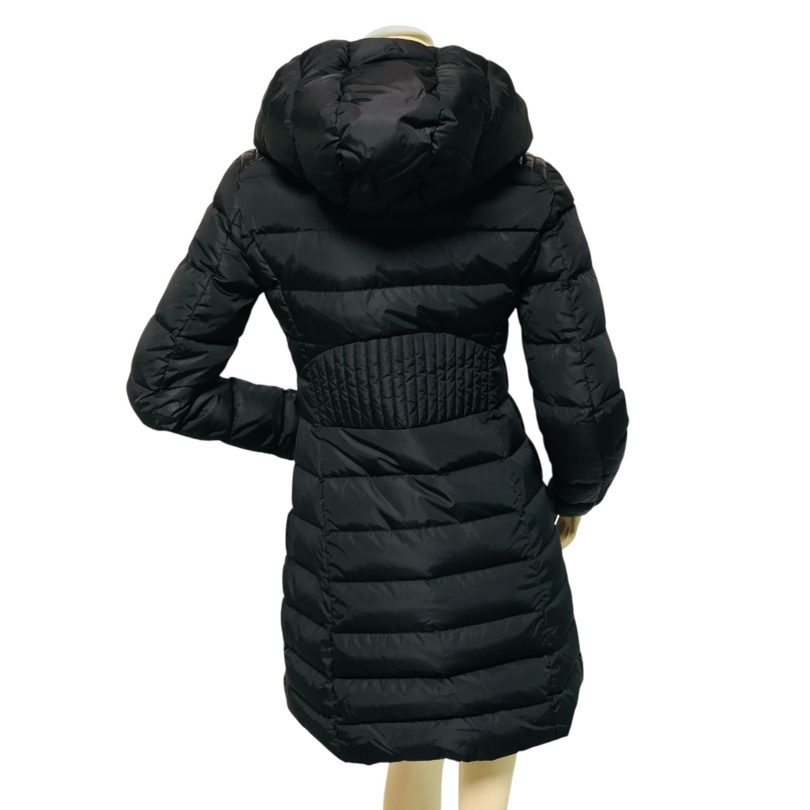 【極美品】モンクレール ダウンコート OROPHIN 2way ブラック 1 MONCLER☆モンクレール・OROPHIN レディース ブランドアイコンワッペン