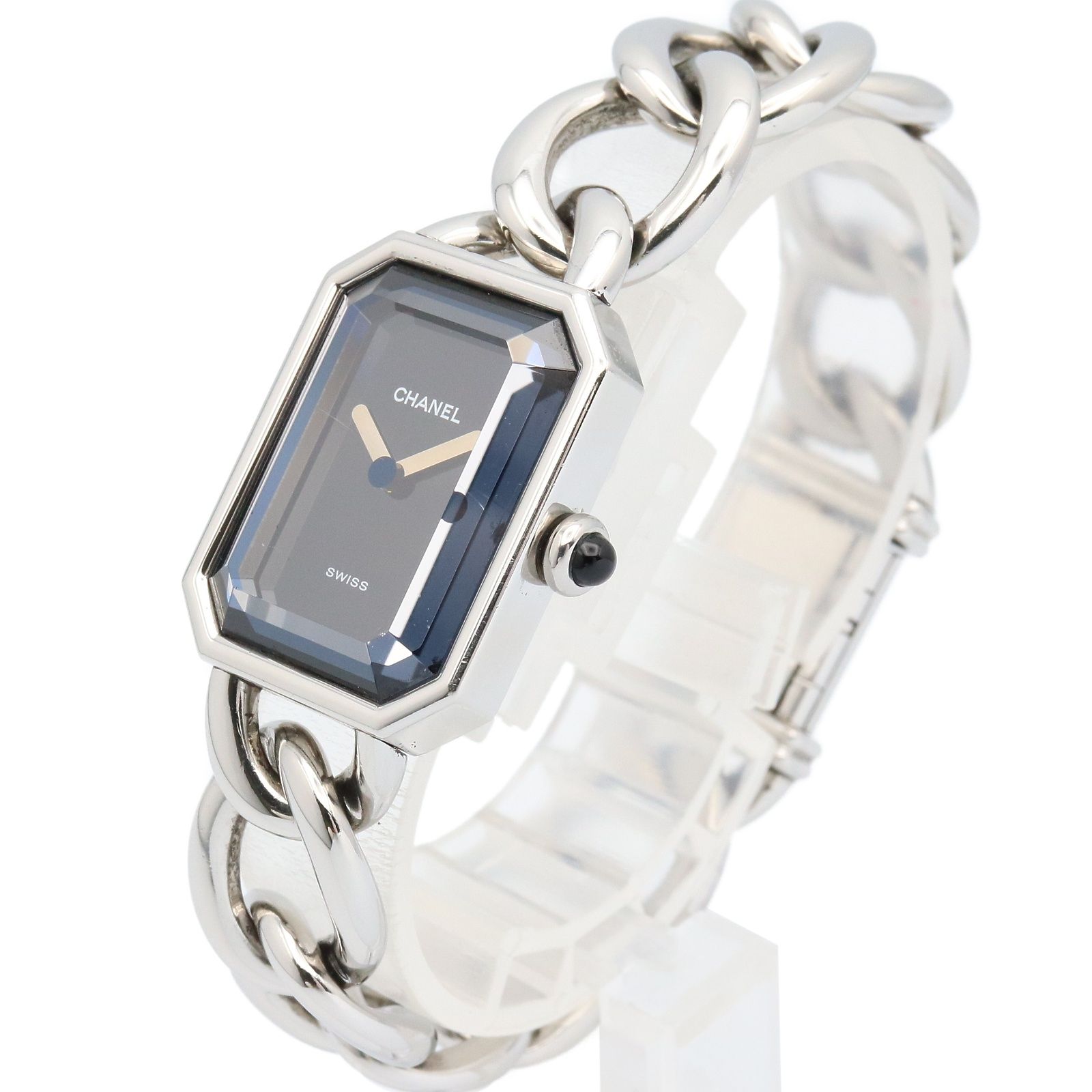 シャネル CHANEL 腕時計 プルミエール L H0452 ブラック ステンレス