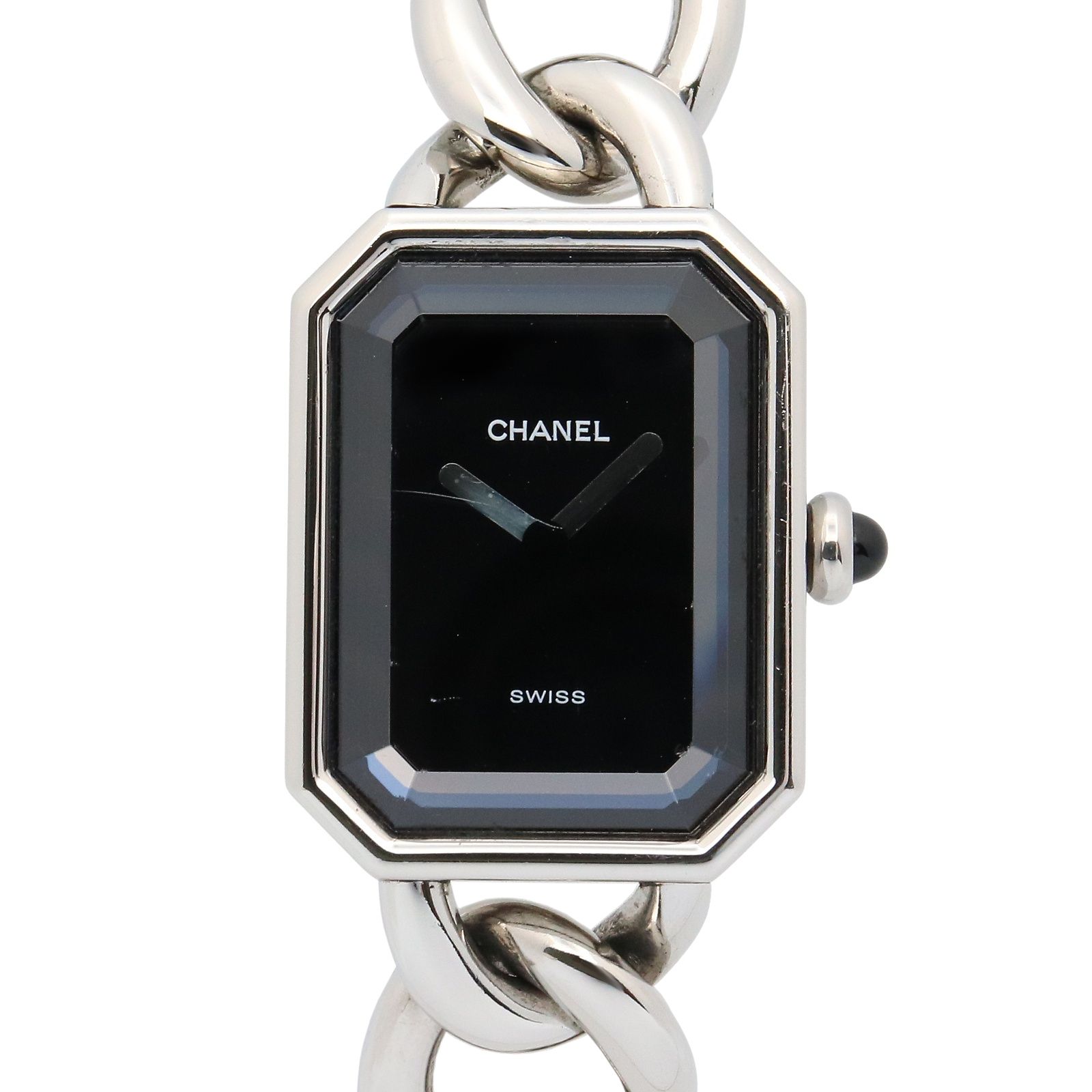 シャネル CHANEL 腕時計 プルミエール L H0452 ブラック ステンレス